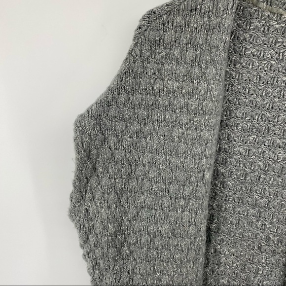 Anthropologie Seen Worn Kept Sz XS Grey Alpaca Chunky Vest Sweater - Picture 3 of 7